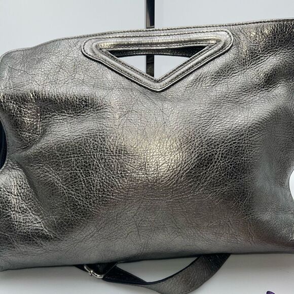 Minelli Paris Vintage Made in Italy Metallic Leather Clutch or Crossbody bag - Picture 8 of 16